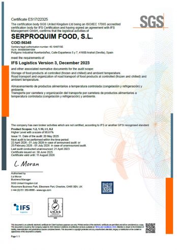 Certificado-IFS-Logistic-2026 Certificado-IFS-Logistic-2026